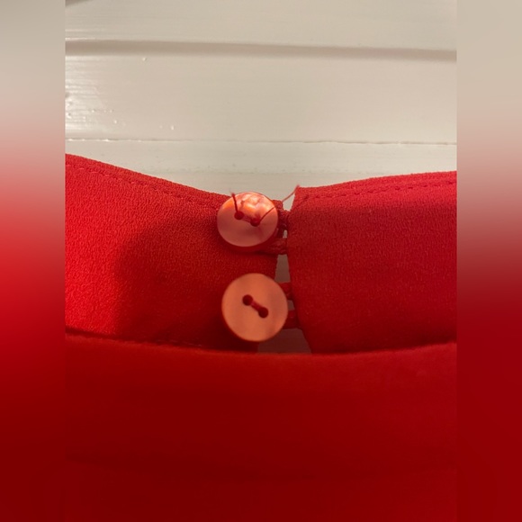 Diane Von Furstenberg Orange Red Jumpsuit - Picture 11 of 12